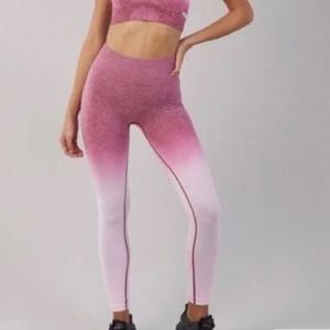 GYMSHARK Pink Ombré Leggings